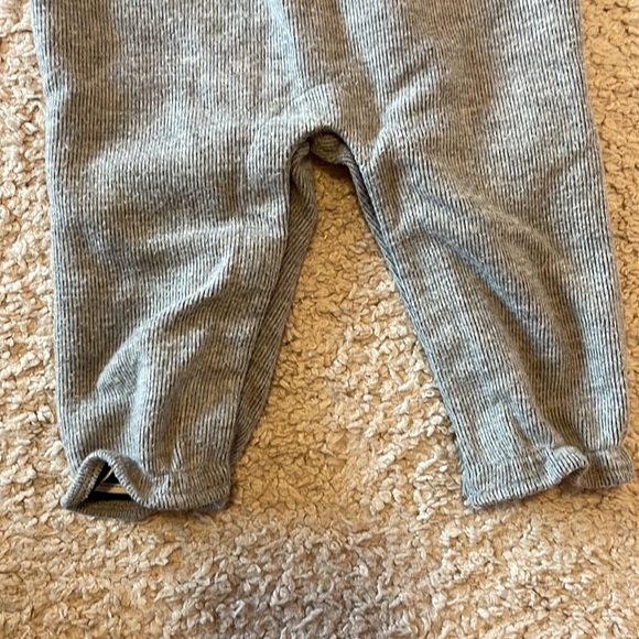 Janie and Jack Baby Grey and Pink Corduroy Overalls - Picture 4 of 11